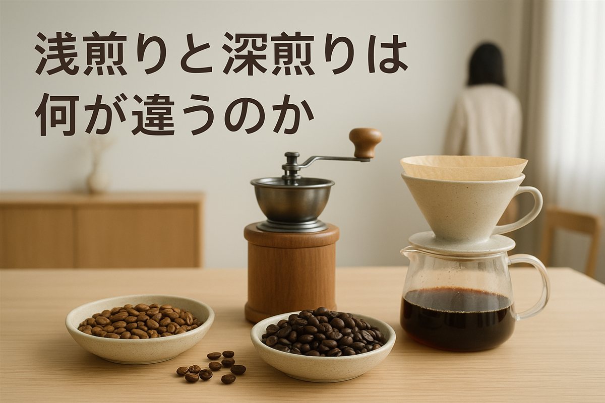 浅煎りと深煎りは何が違うのか